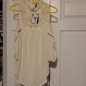 Cold shoulder blouse